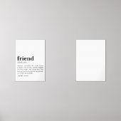 Definition des Begriffs "Freund" - "Herz" Bilderwand Sets (Vorderseite)