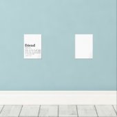 Definition des Begriffs "Freund" - "Herz" Bilderwand Sets (Holzboden)