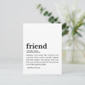 Definition des Begriffs "Freund" - "Herz" Postkarte (Stehend Vorderseite)