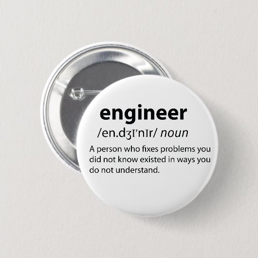 Definition des Begriffs "Funny Dictionary" Button (Vorne & Hinten)