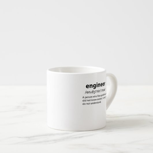 Definition des Begriffs "Funny Dictionary" Espressotasse (Vorderseite Rechts)