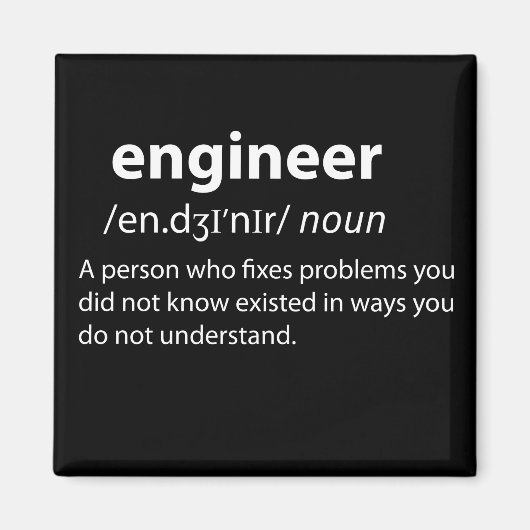Definition des Begriffs "Funny Dictionary" Magnet (Vorne)