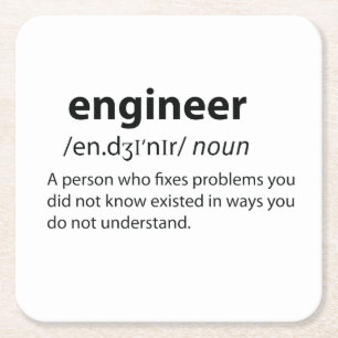 Definition des Begriffs "Funny Dictionary" Rechteckiger Pappuntersetzer