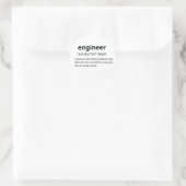 Definition des Begriffs "Funny Dictionary" Runder Aufkleber (Tasche)