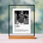 Definition des Begriffs "Golfer Dictionary" mit be Acrylschild (Neutral)