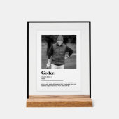 Definition des Begriffs "Golfer Dictionary" mit be Acrylschild (Vorderseite)