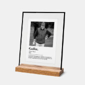 Definition des Begriffs "Golfer Dictionary" mit be Acrylschild (Winkel)