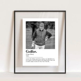 Definition des Begriffs "Golfer Dictionary" mit be Acrylschild