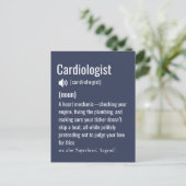 Definition des Begriffs Kardiologe Postkarte (Stehend Vorderseite)