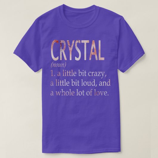 Definition des Begriffs "KristallGirl" T-Shirt (Design vorne)