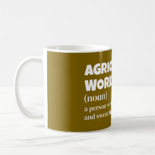 Definition des Begriffs "Landarbeiter" in der Land Kaffeetasse