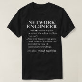 Definition des Begriffs "Netzwerkingenieur" T-Shirt (Design vorne)