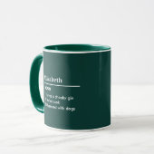 Definition des Begriffs "Personalisierter Name" Tasse (Vorderseite Links)