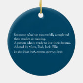 Definition des Begriffs "personalisiertes Foto" Keramik Ornament (Hinten)