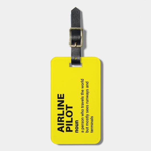 Definition des Begriffs "Pilot" - Reisezubehör Gepäckanhänger (Vorderseite vertikal)