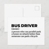 Definition des Begriffs "Schulbus" Postkarte (Vorne/Hinten)