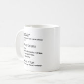 Definition des Begriffs "Software Engineer" Kaffeetasse (Vorderseite Links)