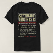 Definition des Begriffs "Software-Engineer" T-Shirt (Design vorne)