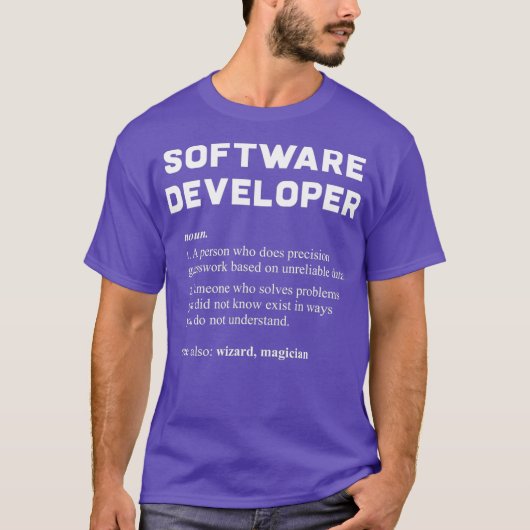 Definition des Begriffs "Software-Entwickler" T-Shirt (Vorderseite)