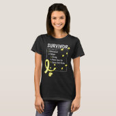 Definition des Begriffs "Überleben von Knochenkreb T-Shirt (Vorne ganz)