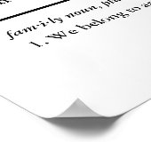 Definition des benutzerdefinierten Familiennamen u Poster (Ecke)