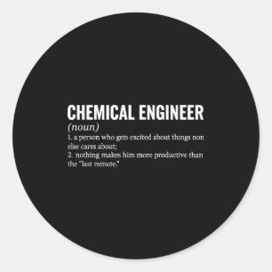 Definition des Berufs Chemietechniker Runder Aufkleber