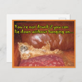 Definition des betrunkenen Hundes Postkarte (Vorne/Hinten)