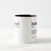 Definition des Bonus-Vaters Zweifarbige Tasse (Mittel)