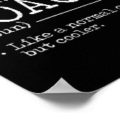 Definition des Boxcoaches - Funny Poster (Ecke)