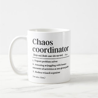 Definition des Chaos-Koordinators Kaffeetasse