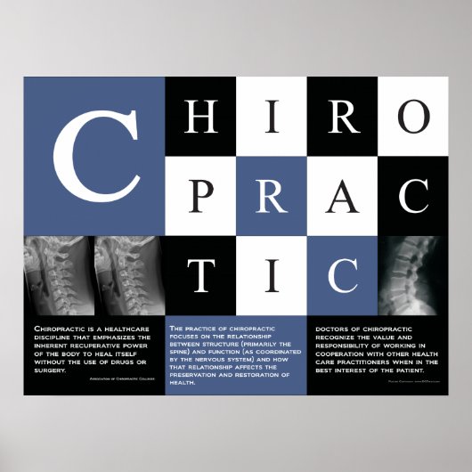 Definition des Chiropraktischen Posters Poster (Vorne)