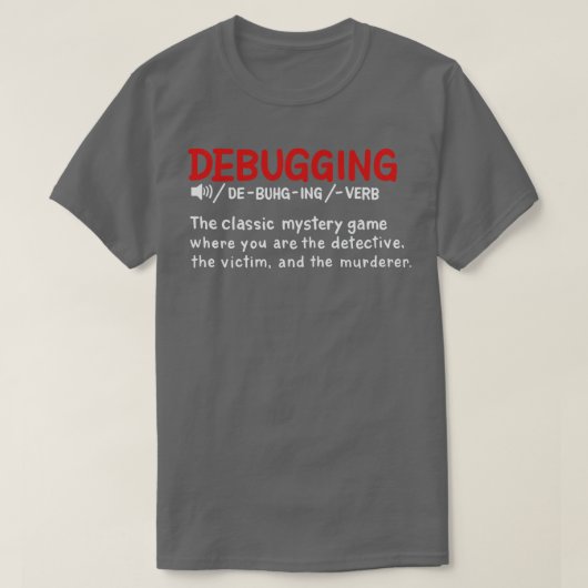 Definition des Debuggens von Wörterbüchern T-Shirt (Design vorne)