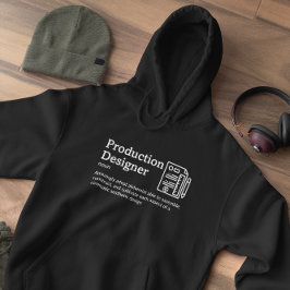 Definition des Designers für die Produktion Dunkle Hoodie