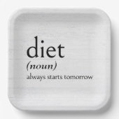 Definition des DIET Pappteller (Vorderseite)