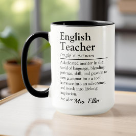Definition des Englischen Lehrers - Lehrerbewertun Tasse
