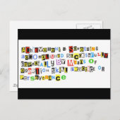 Definition des Erreichten Postkarte (Vorne/Hinten)