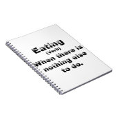 Definition des Essens Notizblock (Rechte Seite)