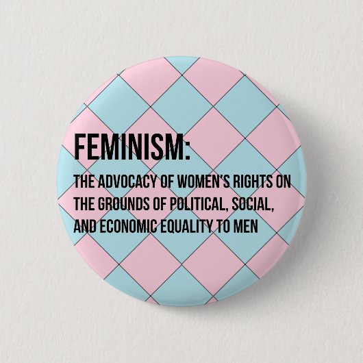 Definition des Feminismus Button (Vorderseite)