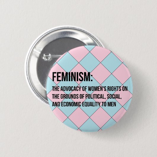 Definition des Feminismus Button (Vorne & Hinten)