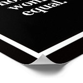 Definition des Feminismus - Die radikale Vorstellu Poster (Ecke)