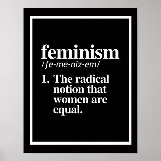 Definition des Feminismus - Die radikale Vorstellu Poster (Vorne)