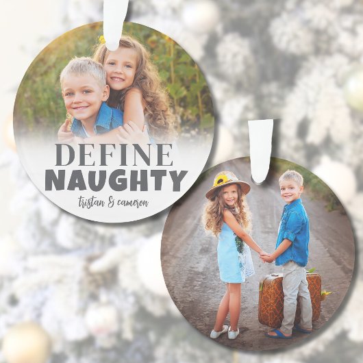 Definition des Fotos "Naughty Kids" Ornament