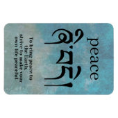 Definition des Friedens Magnet (Horizontal)