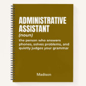 Definition des "Funny Administrative Assistant" (W Notizblock (Vorderseite)