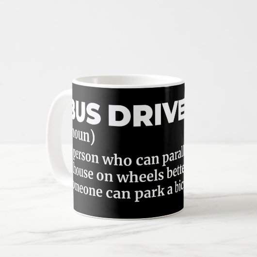 Definition des Funny Bus-Treibers Kaffeetasse (Vorderseite Links)