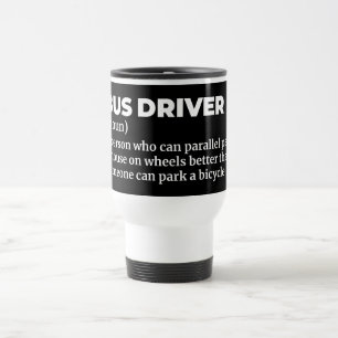 Definition des Funny Bus-Treibers Reisebecher