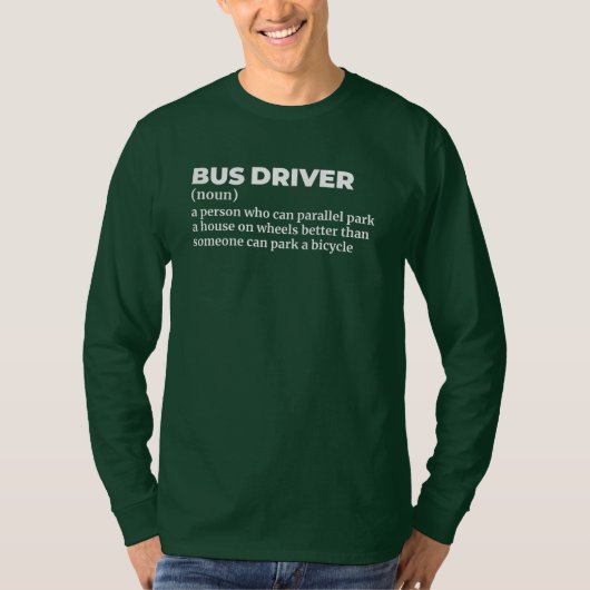 Definition des Funny Bus-Treibers T-Shirt (Vorderseite)