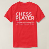 Definition des "Funny Chess Player" T-Shirt (Design vorne)