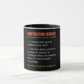 Definition des "Funny Construction Worker" Tasse (Zentrum)