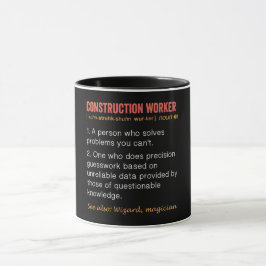 Definition des "Funny Construction Worker" Tasse